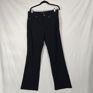 Simon Chang Black Straight Leg Pants | Size